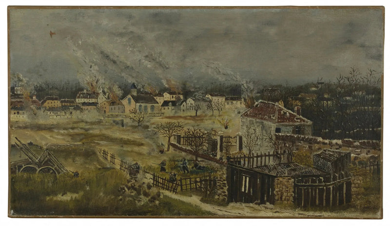 Batalha de Champigny - Episódio da guerra de 1870 - Henri Rousseau