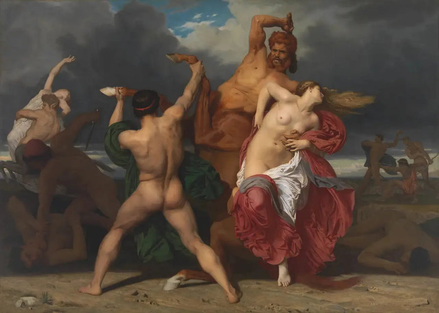 Batalha dos Centauros contra os Lapithas - Bouguereau