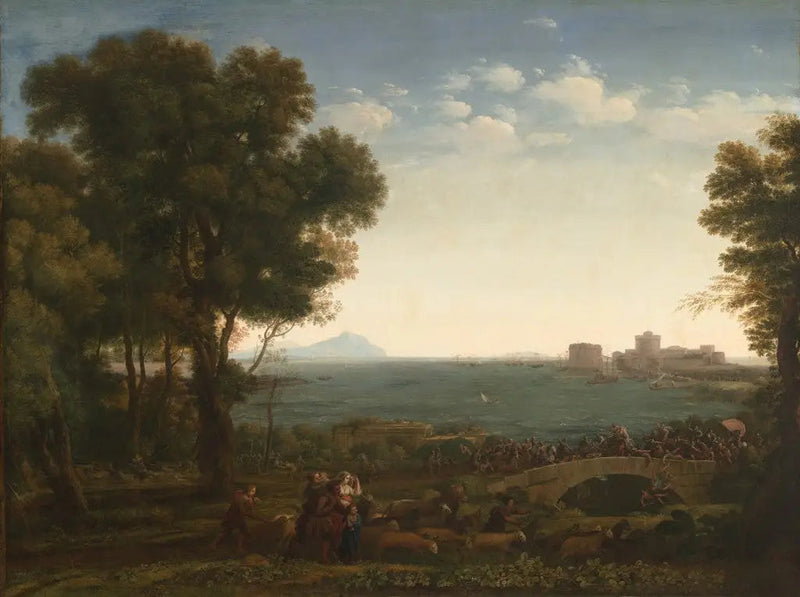Batalha sobre uma ponte - Claude Lorrain