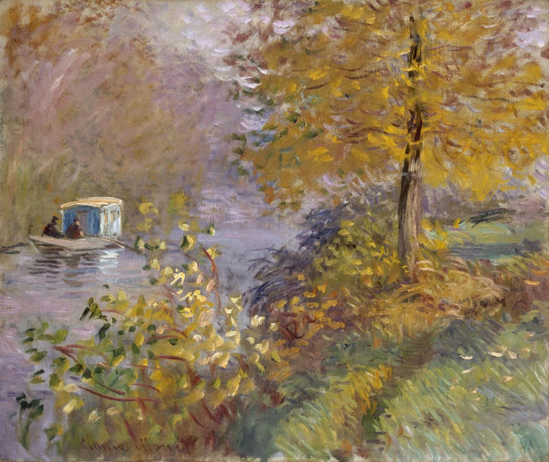 O barco oficina W393 - Claude Monet