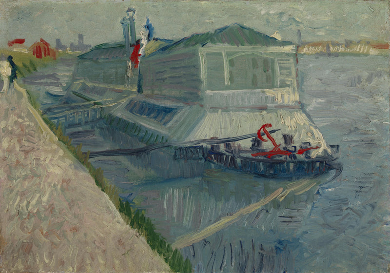 O barco-lavanderia no Sena em Asnières - Vincent van Gogh