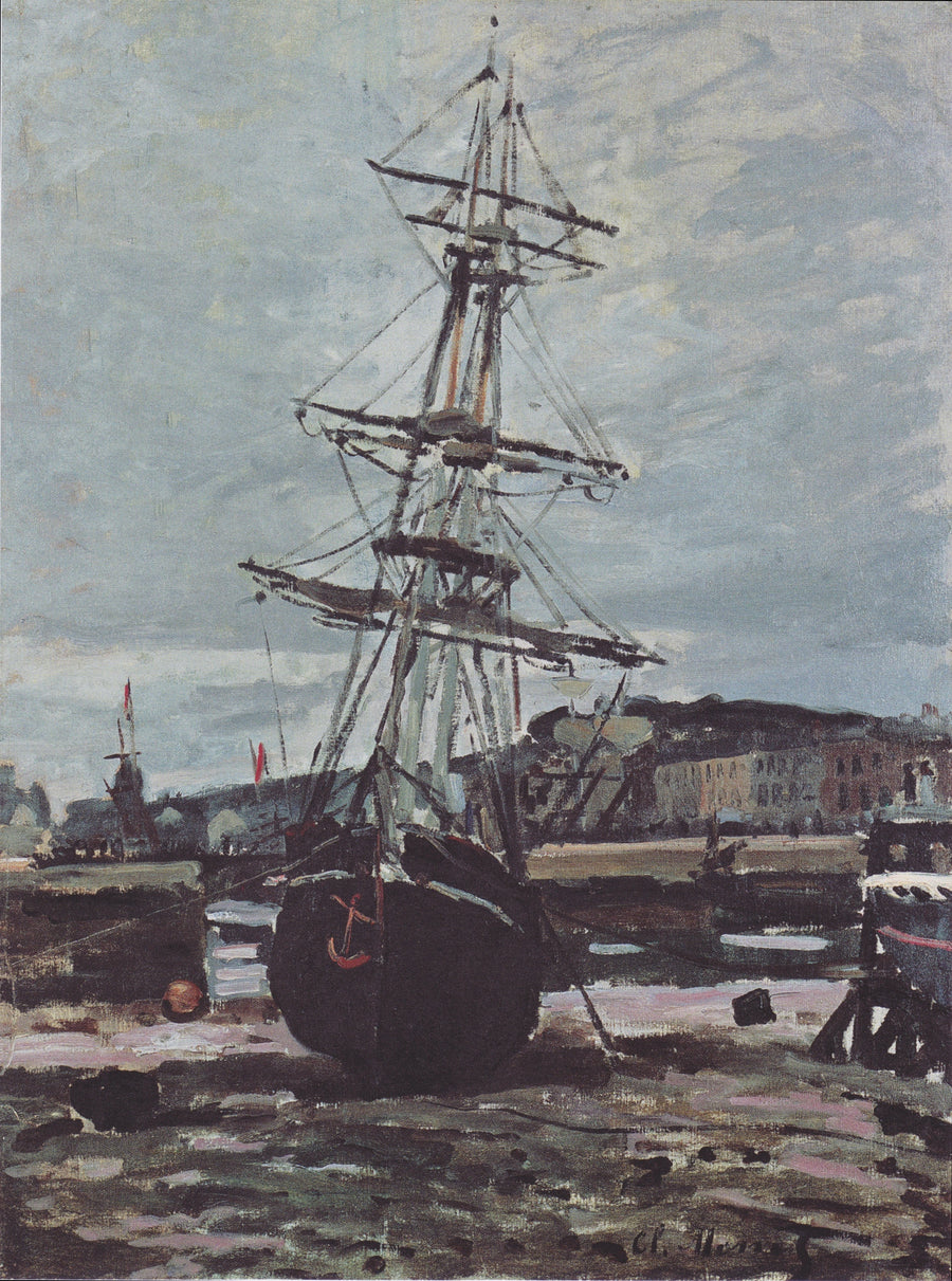 Barco encalhado em Fécamp W118 - Claude Monet