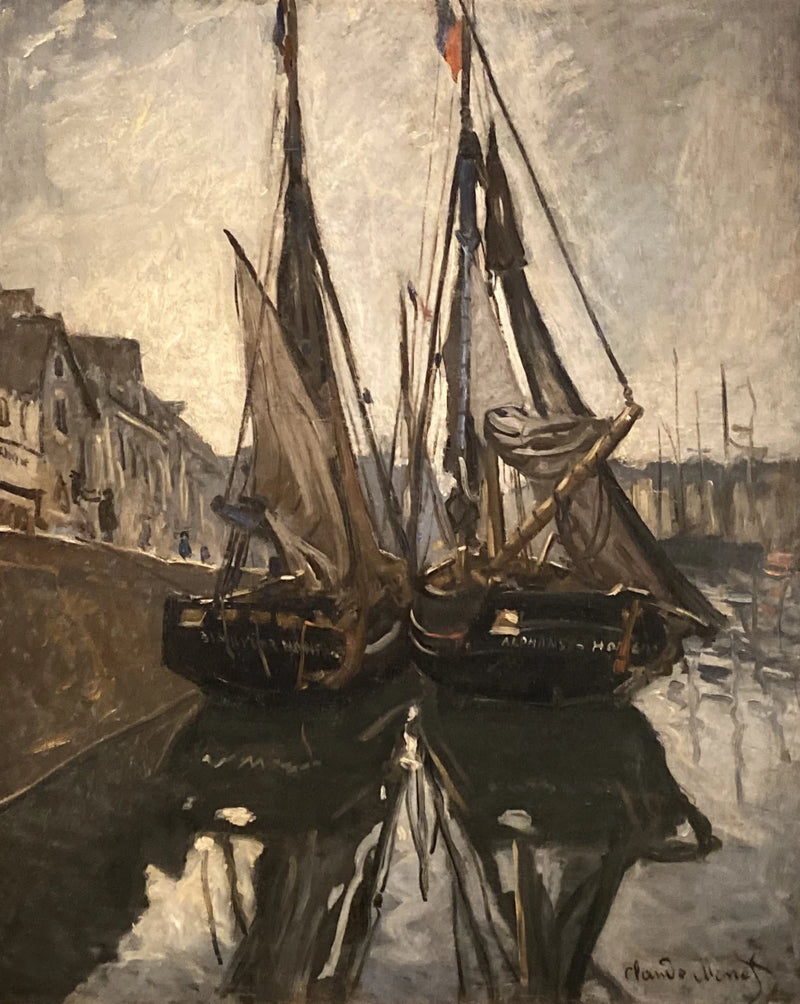 Barco de pesca em Honfleur W116 - Claude Monet