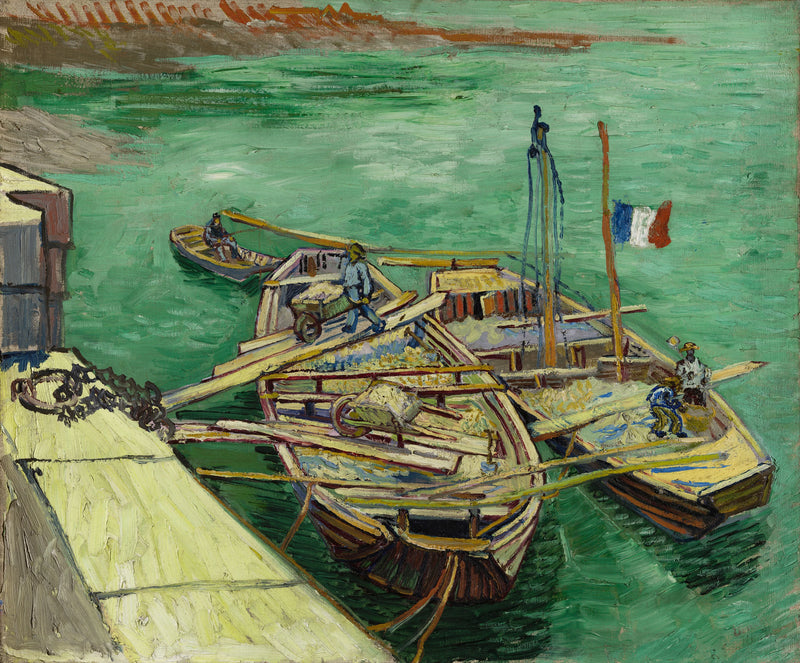 Os Barcos Ancorados - Vincent van Gogh