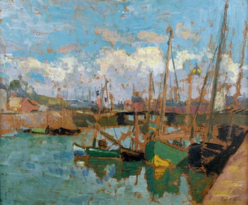 Barcos no porto - Robert Antoine Pinchon