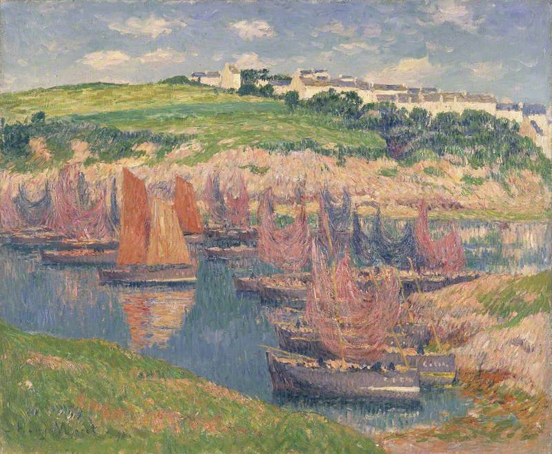 Barcos de pesca em Douelan - Henry Moret