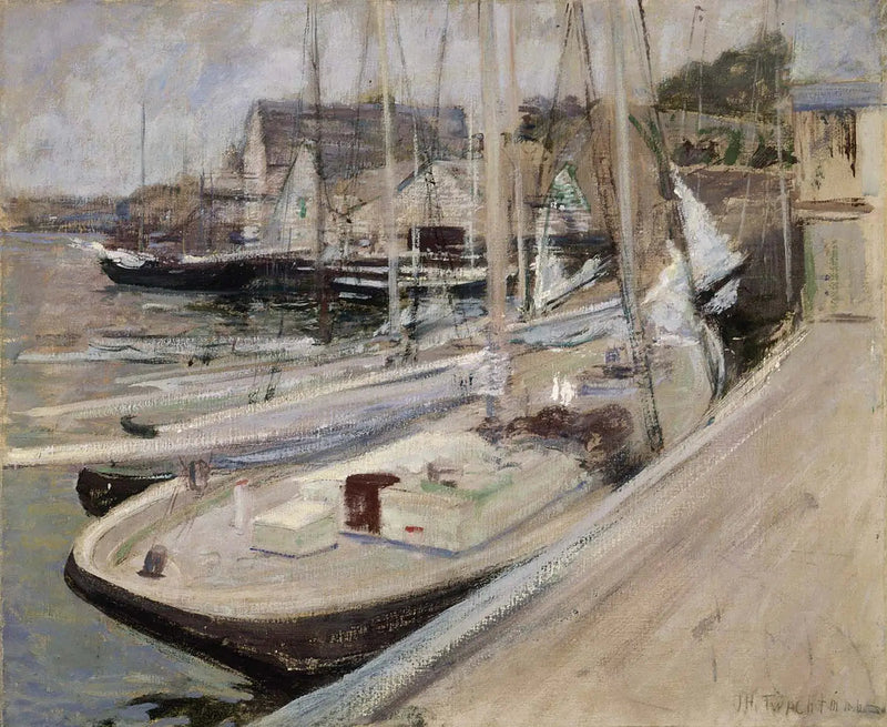 Barcos de pesca em Gloucester - John Henry Twachtman