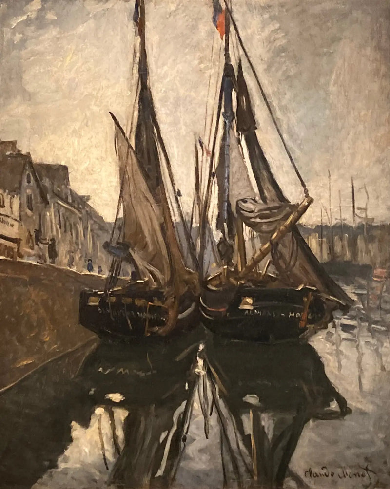 Barcos de pesca, Honfleur - Claude Monet