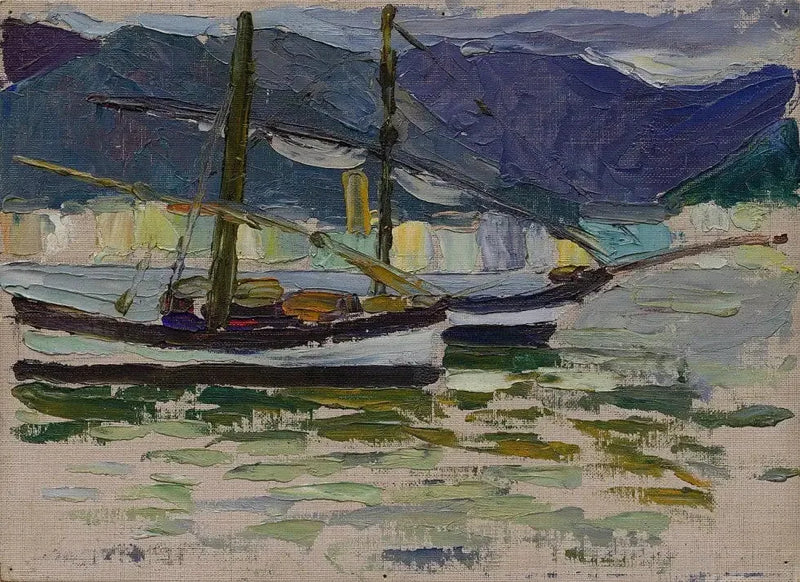 Barcos de pesca, Sestri - Vassily Kandinsky