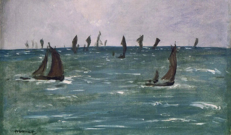 Barcos no Mar, Golfo de Gascogne - Édouard Manet