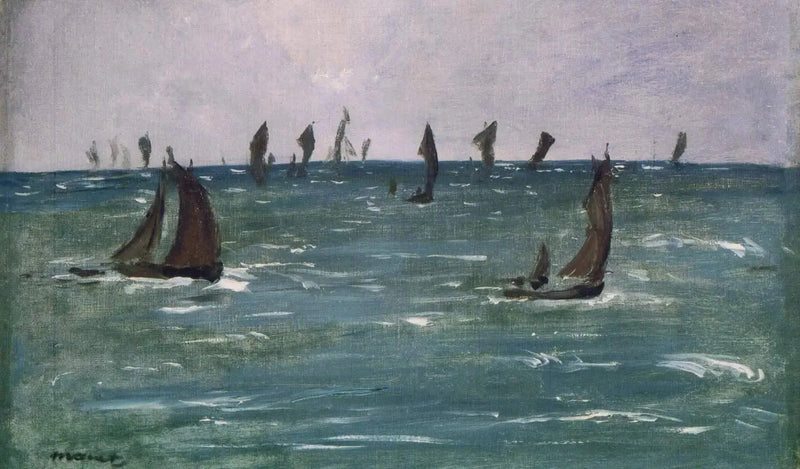 Barcos no Mar, Golfo de Gascogne - Édouard Manet