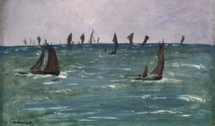 Barcos no Mar, Golfo de Gascogne - Édouard Manet