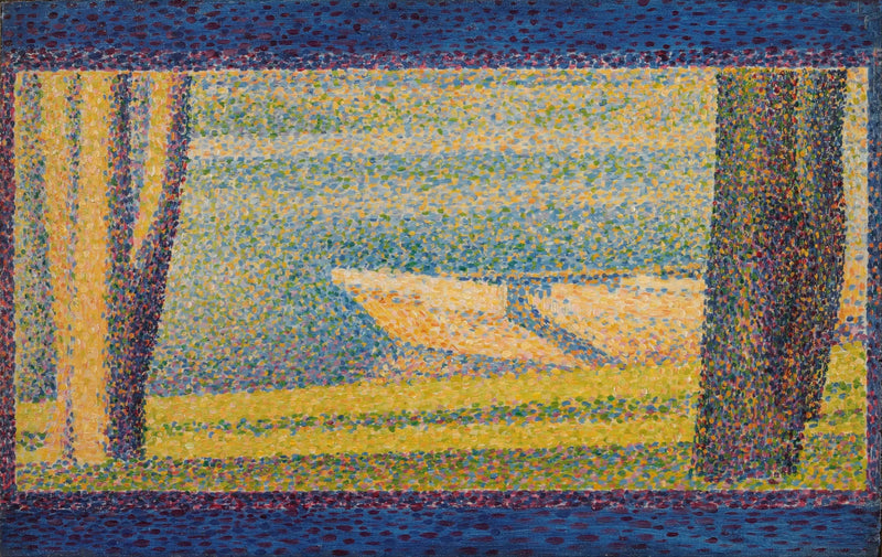 Barcos e árvores ancorados - Georges Seurat