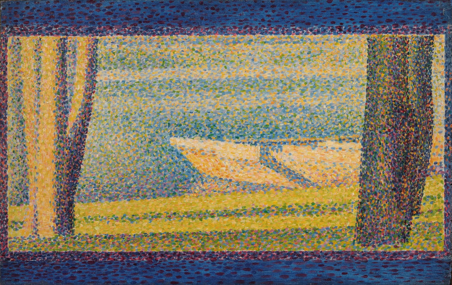 Barcos e árvores ancorados - Georges Seurat