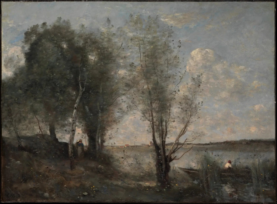 Bateleur entre os juncos - Jean-Baptiste Camille Corot