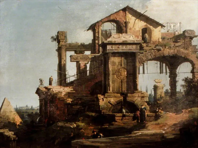Edifício em ruínas, Roma - Canaletto