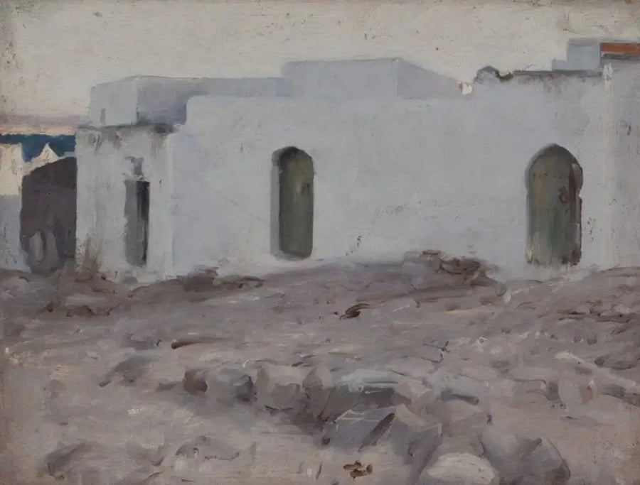 Edifícios mouriscos em tempo nublado - John Singer Sargent