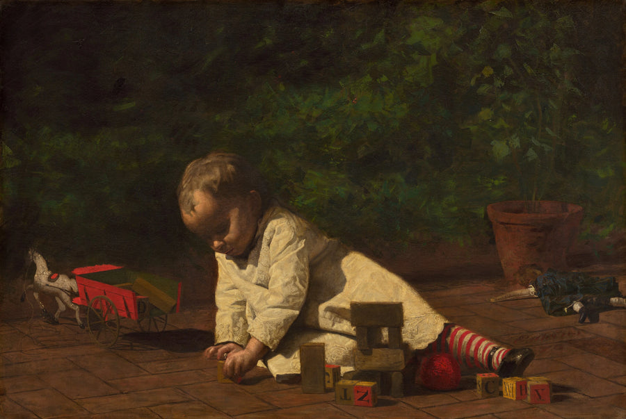 Bebê em jogo - Thomas Eakins