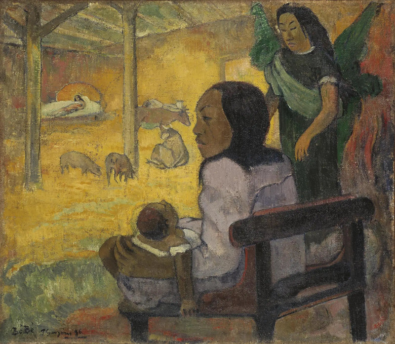 Bebê, ou Nascimento de Cristo à tahitiana - Paul Gauguin
