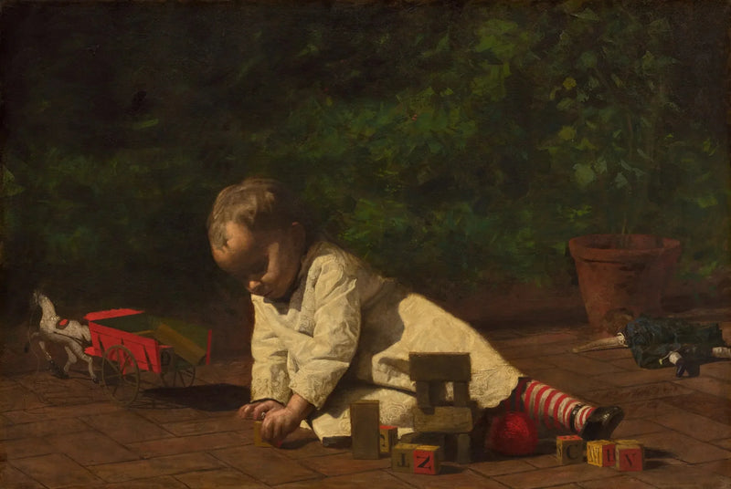 Bebê Brincando - Thomas Eakins