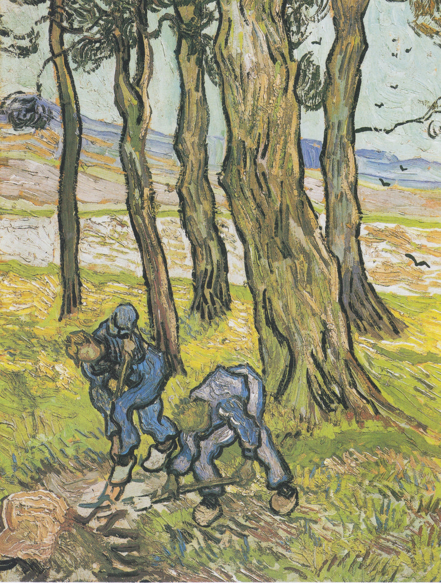 Dois cavadores entre as árvores / Os cavadores - Vincent van Gogh