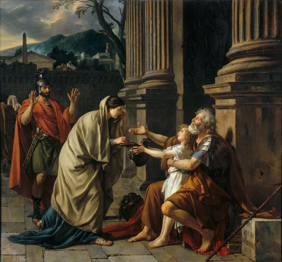 Belisário pedindo esmola - Jacques-Louis David