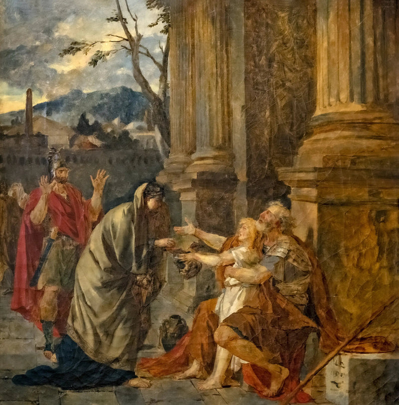 Belisário reconhecido por um soldado - Jacques-Louis David