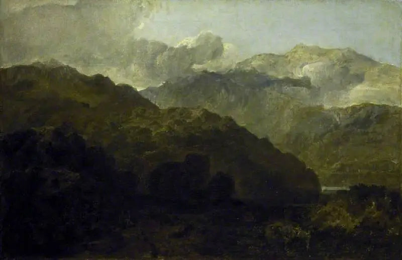 Montanhas Ben Lomond, Escócia: O Viajante - Veja a Guerra de Caros de Ossian - J. M. W. Turner