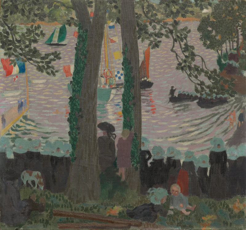Bênção de um iate no rio de Belon - Maurice Denis