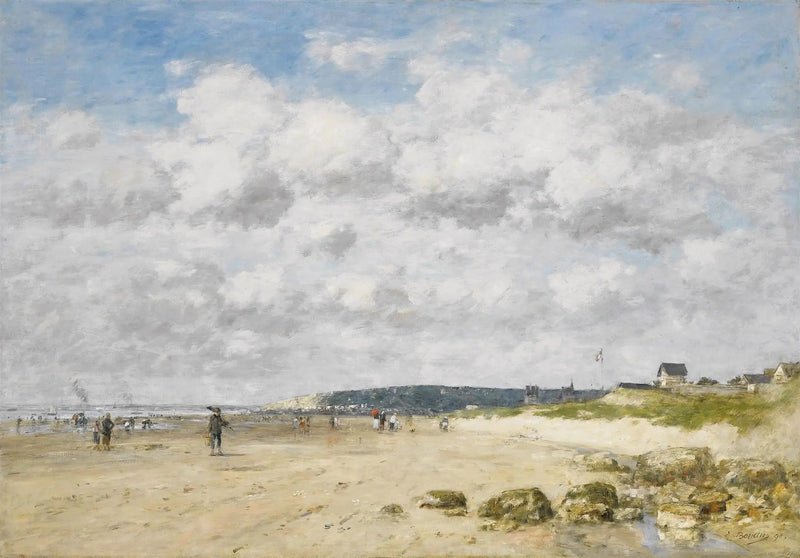Bénerville, a praia - Eugène Boudin