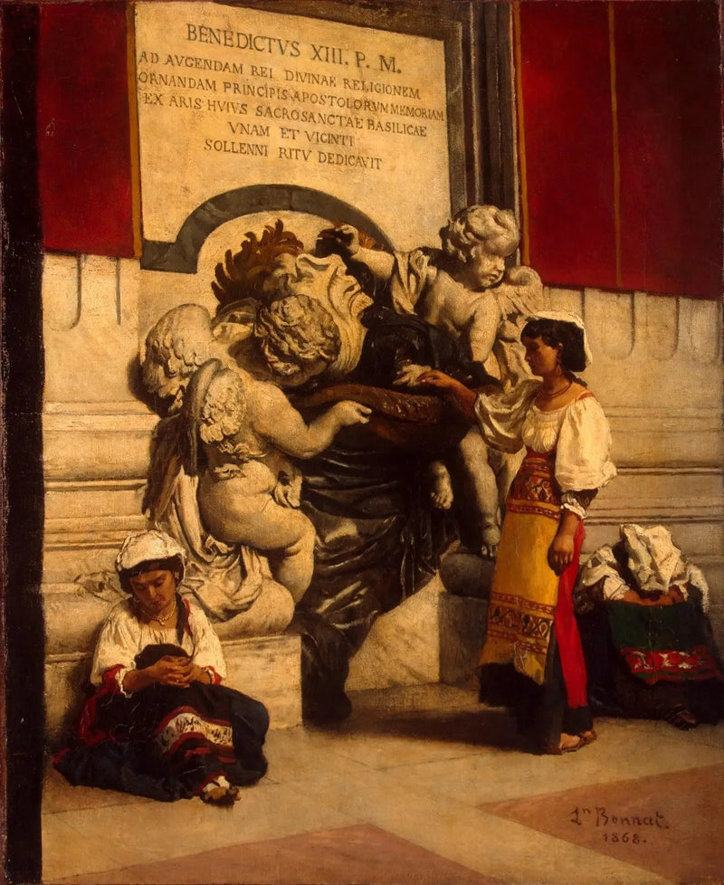 Bênção da Basílica de São Pedro em Roma - Léon Bonnat