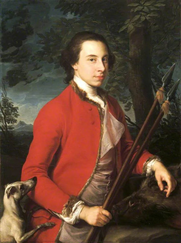 Benjamin Lethieullier MP (1728/9-1797), com duas lanças de javali - Pompeo Batoni