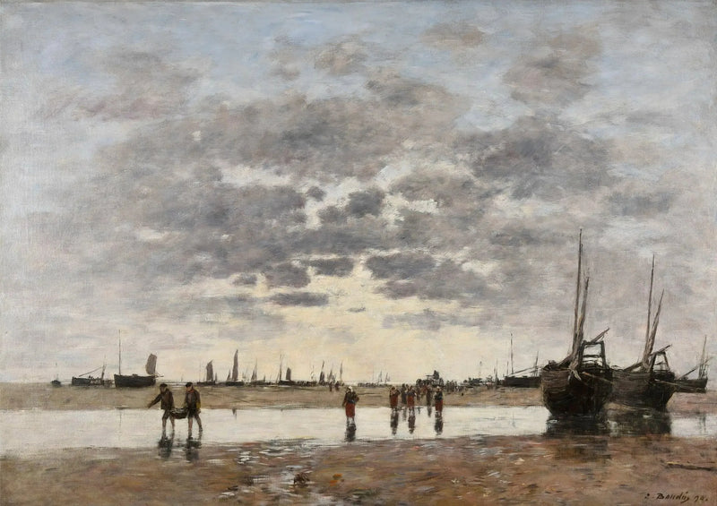 Berck: o retorno dos barcos - Eugène Boudin