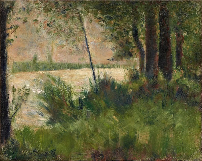 Campo gramado - Georges Seurat