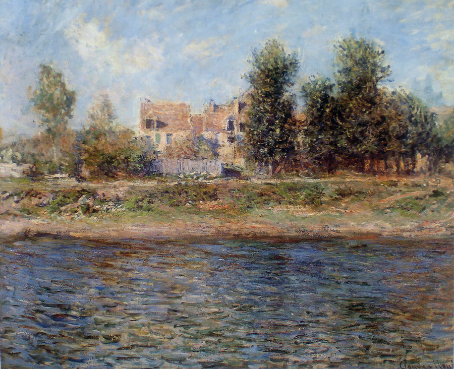 La Berge de la Seine em Lavacourt W615 - Claude Monet