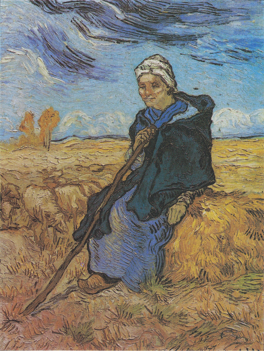 Pastora, A (segundo Millet) - Vincent van Gogh