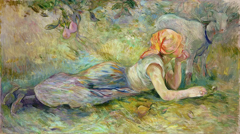 Ovelha deitada - Berthe Morisot