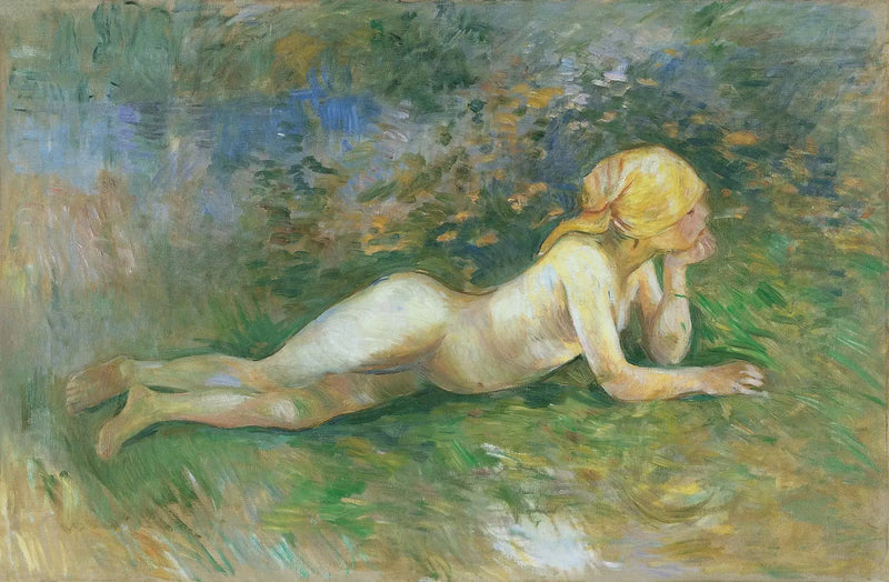 Pastora nua deitada - Berthe Morisot