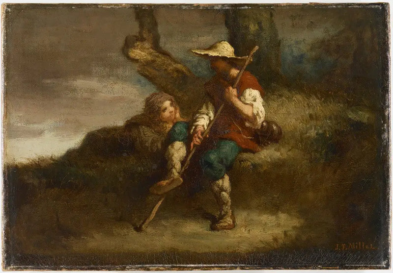 Pastores descansando - Jean-François Millet