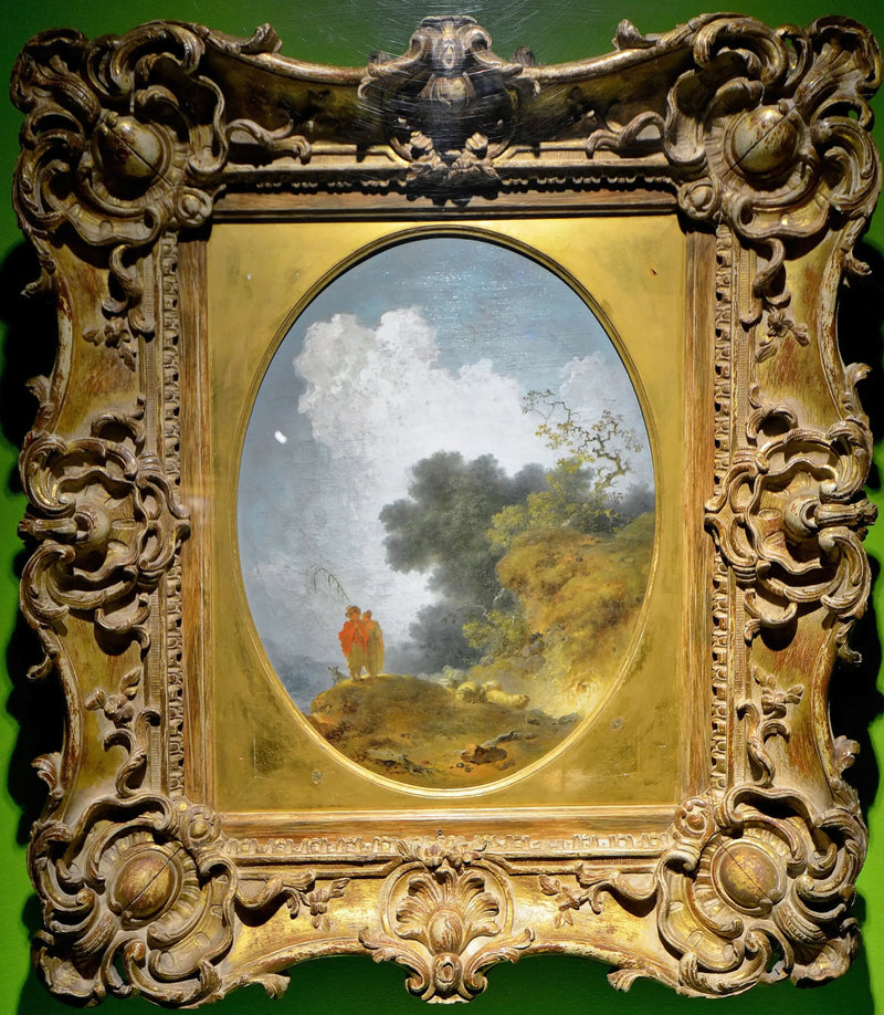 Pastores em uma paisagem - Jean-Honoré Fragonard