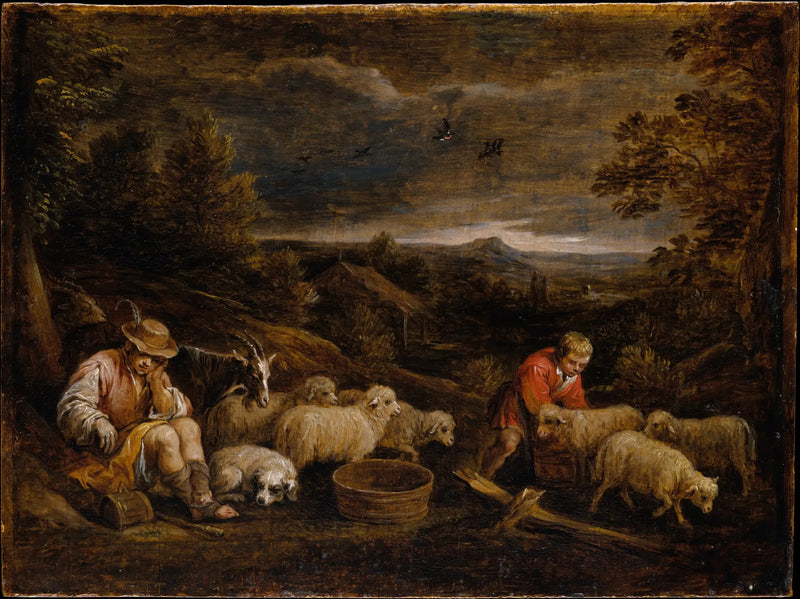 Pastores e ovelhas - David Teniers, o Jovem