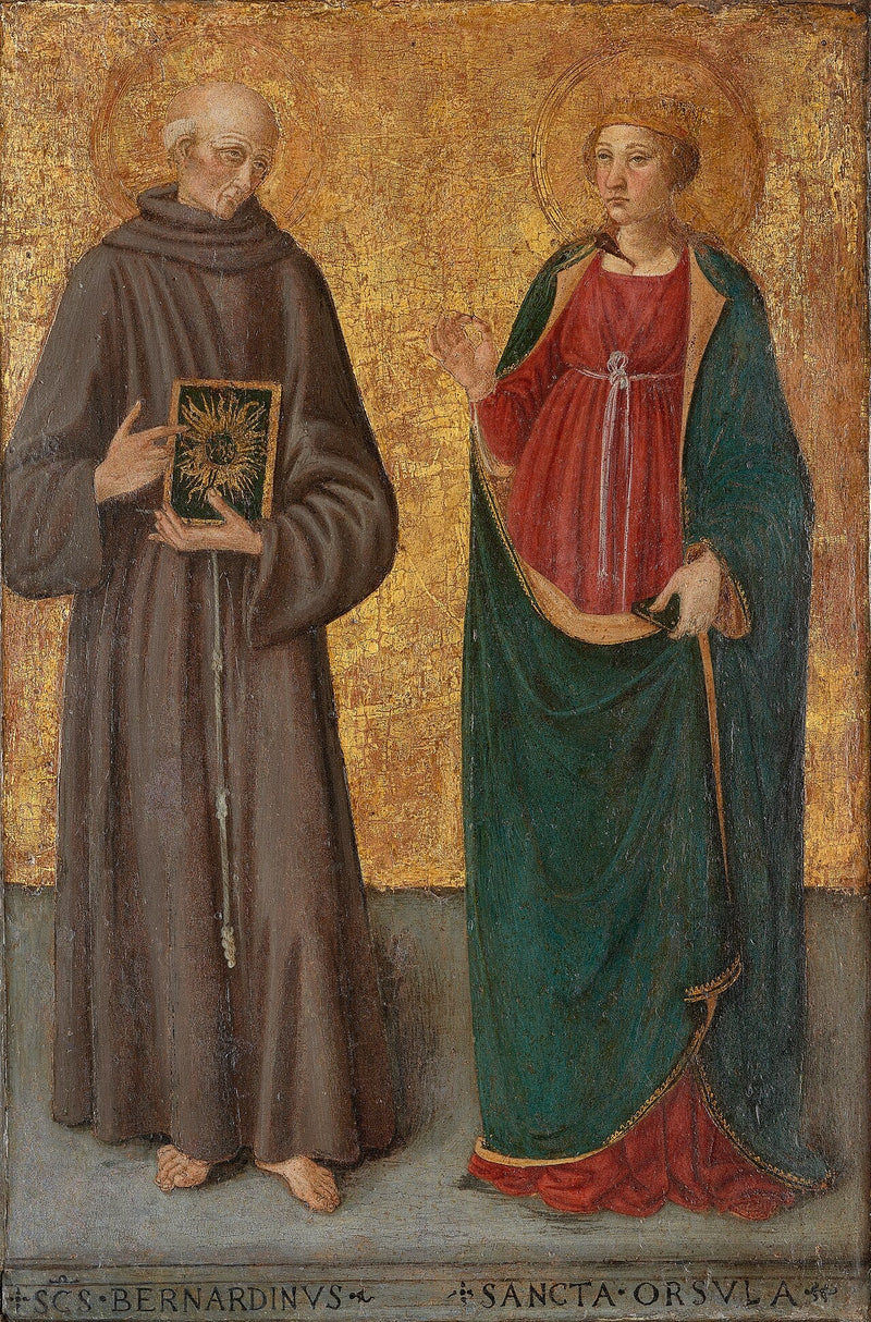 Bernardino de Siena e Santa Úrsula - Cosimo Rosselli