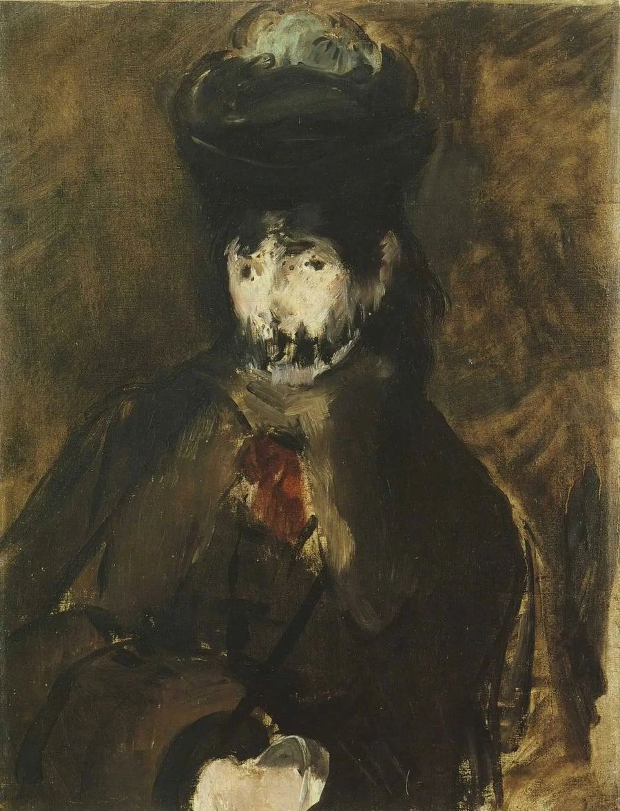 Berthe Morisot com o véu - Édouard Manet