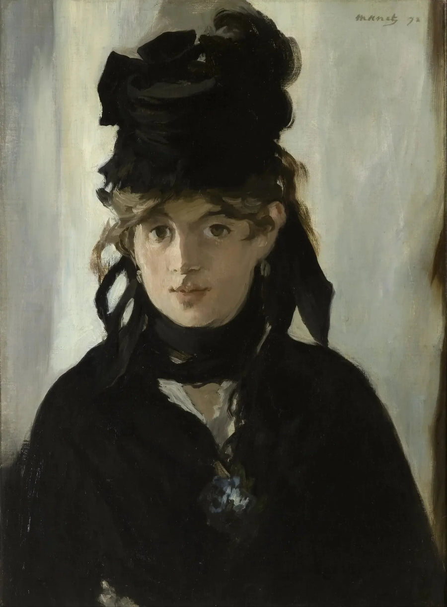 Berthe Morisot com o buquê de violetas - Édouard Manet
