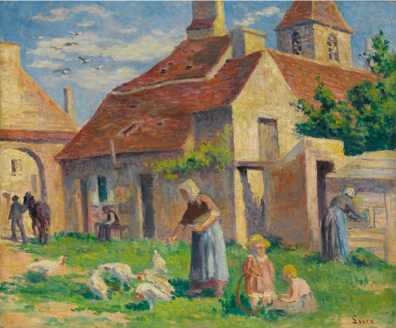 BESSY-SUR-CURE, A PROVÍNCIA DAS GALINHAS - Maximilien Luce