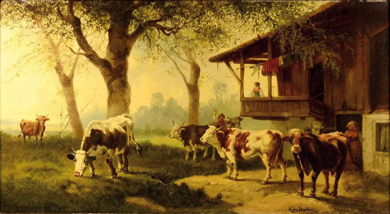 Gado em um pasto - Rosa Bonheur