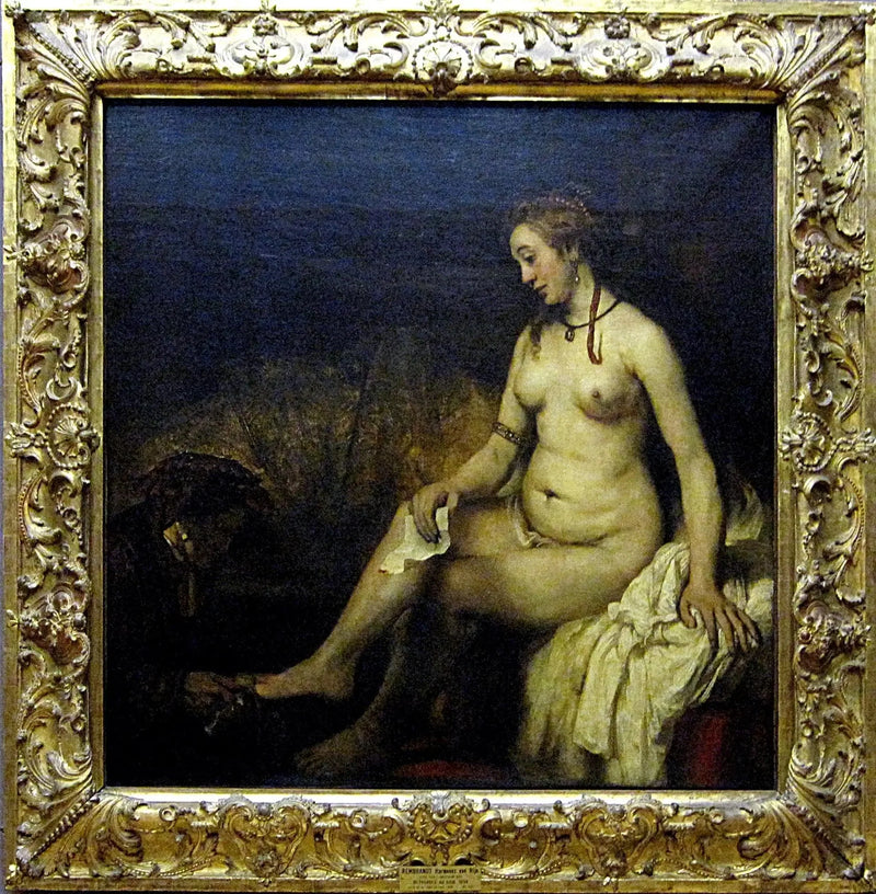 Bate-Seba no banho recebendo a carta de Davi - Rembrandt