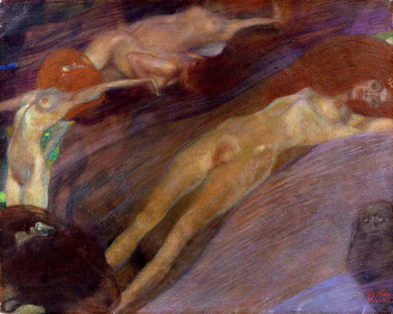 Água em Movimento - Gustav Klimt