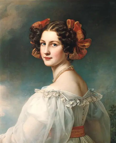 Bildnis der Auguste Hilber - Joseph Karl Stieler image 1 reproduction de peinture à l’huile