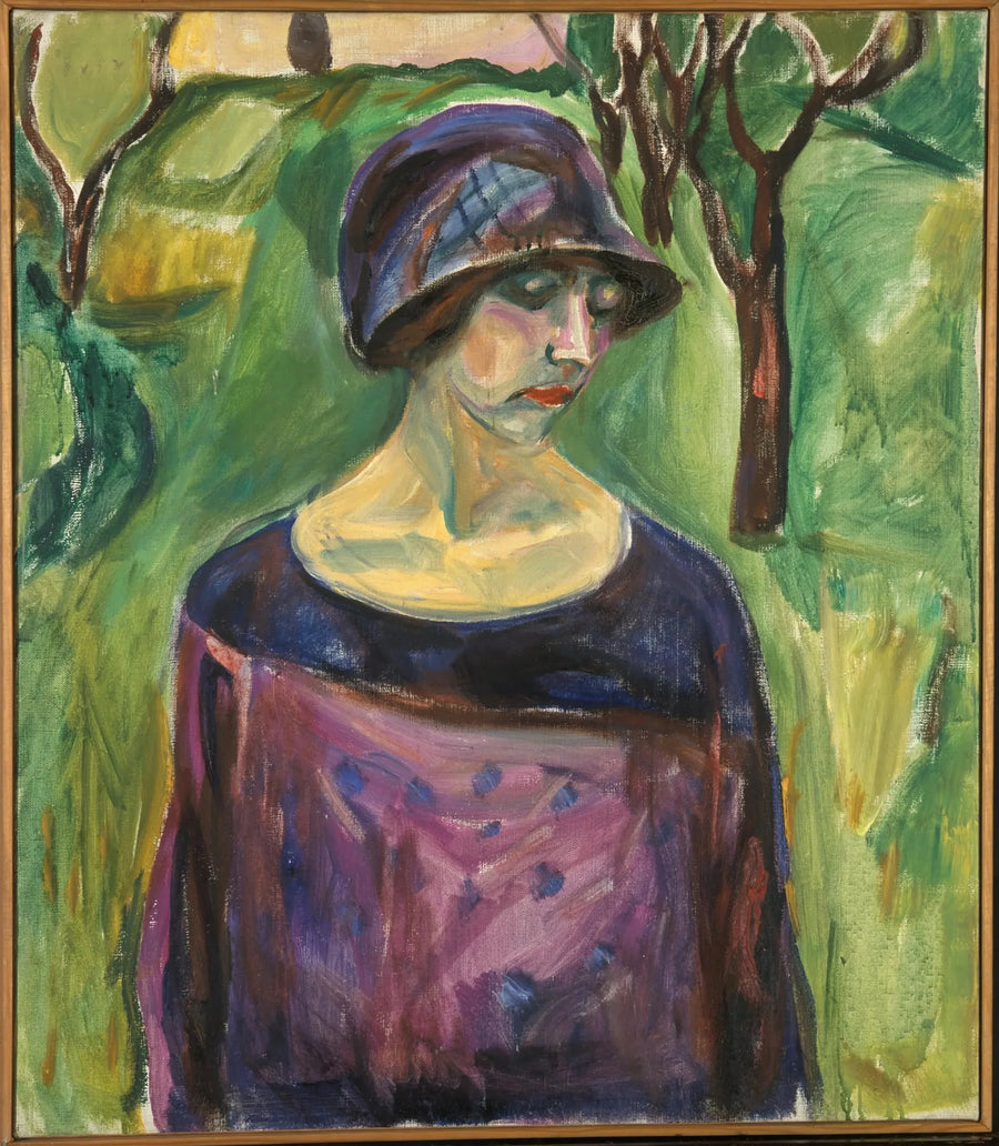 Birgit Prestoe no jardim - Edvard Munch